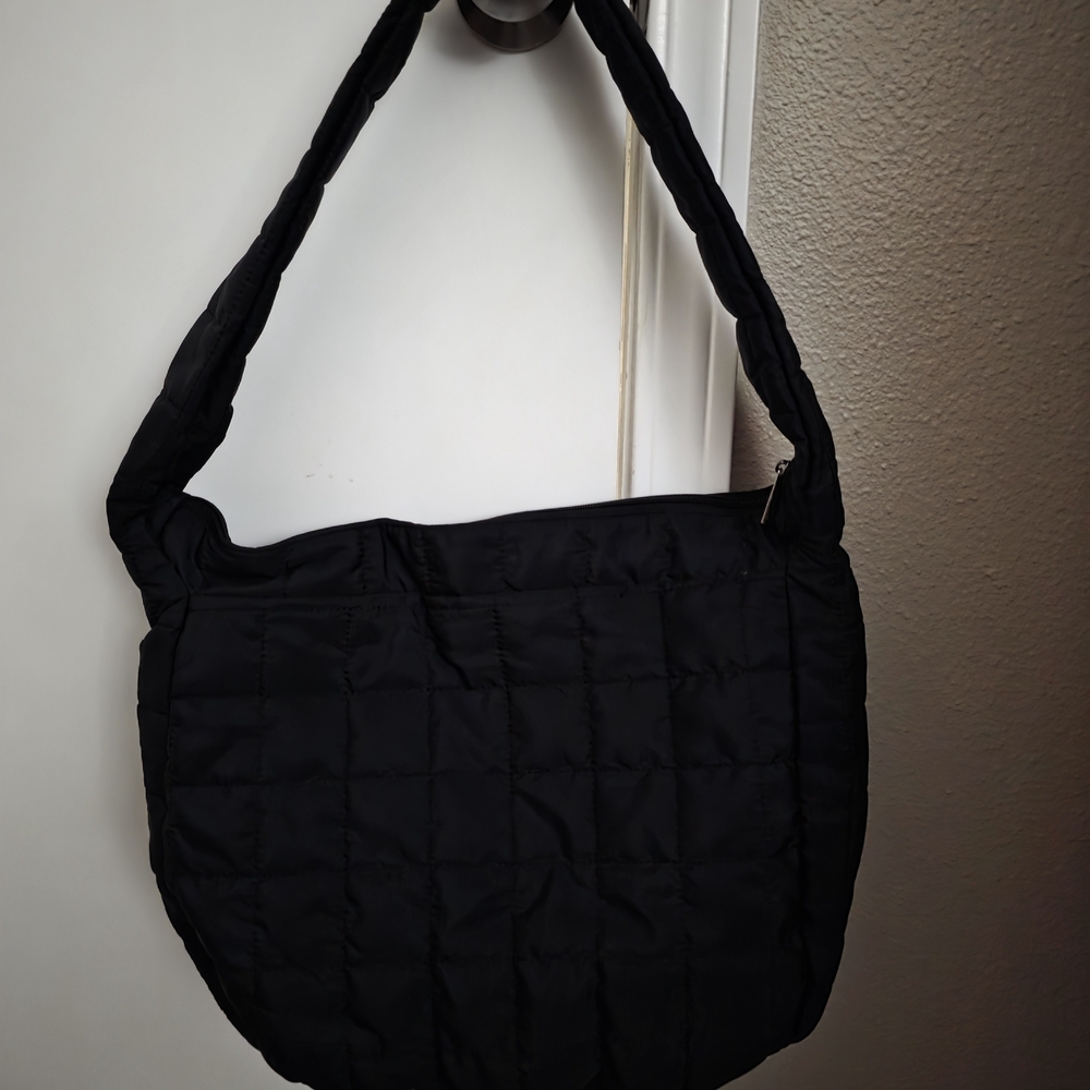Black Quilted Shoulder Bag